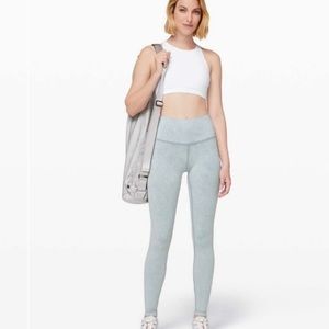🍋 Lululemon Wunder Under High-rise tight  blue Washed size 12